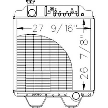 Aftermarket New Radiator Fits Ford NH Tractor G170 8670 8670A 86013264